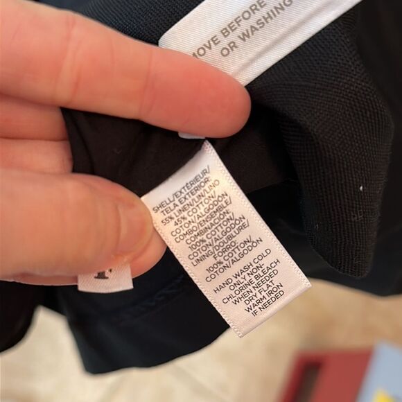 NWT Ann Taylor Loft Black Cut Out Style Linen Dress - Picture 9 of 10